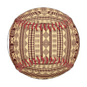 Monogram Braun Ethno-Struktur Baseball (Vorderseite)