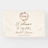 Monogram Brautparty Begrüßungszeichen Banner (Horizontal)