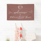 Monogram Brautschauer Willkommensschild Banner (Insitu)