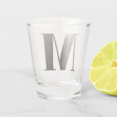 Monogram Bridal Shower Wedding Gift Party Favor Schnapsglas (Rückseite)