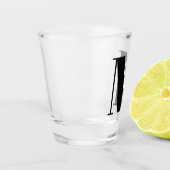 Monogram Bridal Shower Wedding Gift Party Favor Schnapsglas (Links)