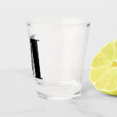 Monogram Bridal Shower Wedding Gift Party Favor Schnapsglas (Rechts)