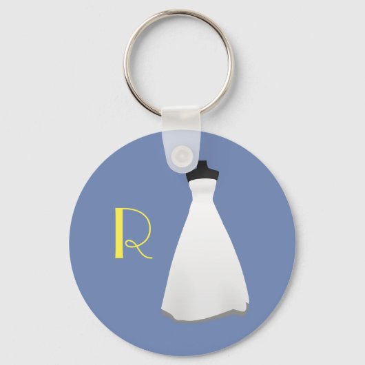 Monogram Bridesmaid Schlüsselanhänger (Vorderseite)