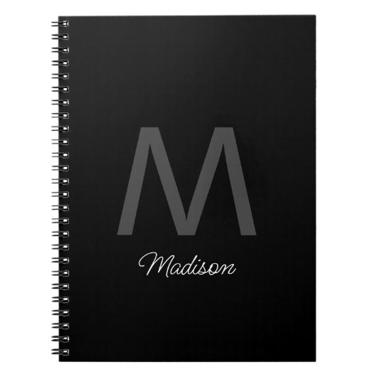 Monogram Bridesmaid-Trauzeugen Hochzeitsgeschenk-G Notizblock (Vorderseite)