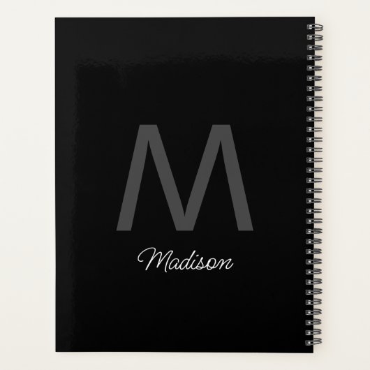 Monogram Bridesmaid-Trauzeugen Hochzeitsgeschenk-G Planer (Rückseite)