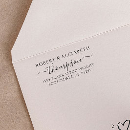 Monogram-Briefmarke für benutzerdefinierte Rücksen Permastempel