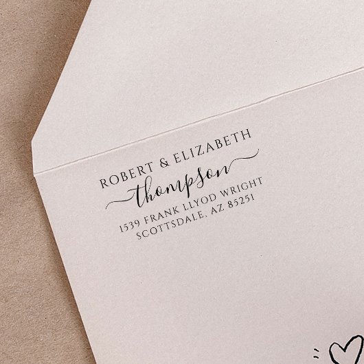 Monogram-Briefmarke für benutzerdefinierte Rücksen Permastempel