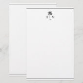 Monogram Briefpapier (Vorne/Hinten)