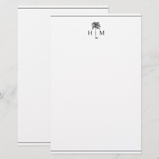 Monogram Briefpapier (Vorne/Hinten)