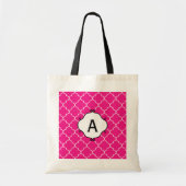 Monogram Bright Pink Totbeutel Tragetasche (Vorne)