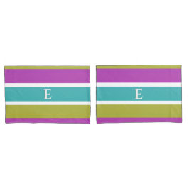 Monogram Bright Strick Reversible Personalisiert Kissenbezug