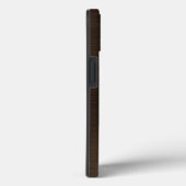 Monogram Bronze Brown Brushed Metal Case-Mate iPhone Hülle (Rückseite / Rechts)