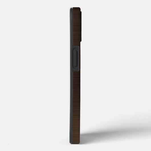 Monogram Bronze Brown Brushed Metal Case-Mate iPhone Hülle (Rückseite / Rechts)