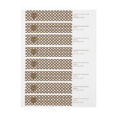 Monogram Brown and White Polka Dot Wedding (Bogen)