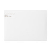 Monogram Brown and White Polka Dot Wedding (Vorderseite)