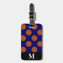 Monogram Brown Basketball Balls, Navy Blue
