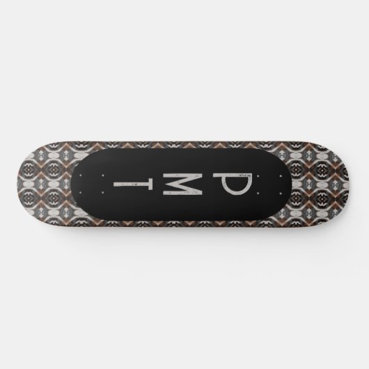Monogram Brown Black Skateboard (Horizontal)