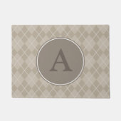 Monogram Brown Doormat Rug Fußmatte (Vorderseite)