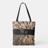 Monogram Brown Gold Feuerwerk Totbeutel Tasche (Rückseite)