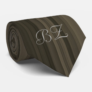 Monogram Brown Hues Pinstripe Krawatte