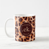 Monogram Brown Leopard Kaffeetasse (Links)