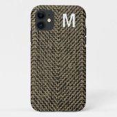 Monogram Brown Tweed iPhone 5 Fall Case-Mate iPhone Hülle (Rückseite)