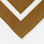 Monogram Brown & White Wedding Couples Namen Fleecedecke (Ecke)