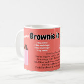 Monogram Brownie Rezpe Phantastisch Funny Mug Kaffeetasse (Vorderseite Links)