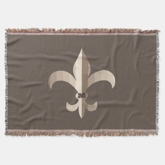 Monogram Browns Strip-Lilie Decke (Vorderseite)