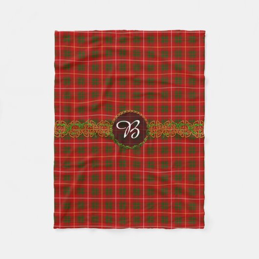 Monogram Bruce Tartan Fleecedecke (Vorderseite)