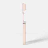 Monogram Brush Calligraphy Blush iPhone Hülle (Linke Seite)