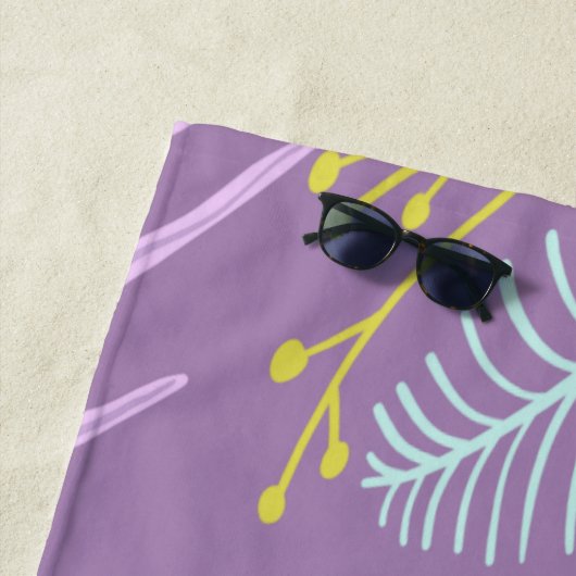 Monogram Brush-Skript | Tropisches Badetuch (Beispiel)