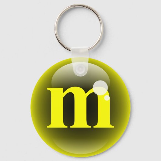 Monogram Bubble m Schlüsselanhänger (Vorderseite)