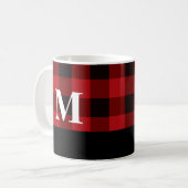 Monogram Buffalo Kariert Kaffeetasse (Vorderseite Links)