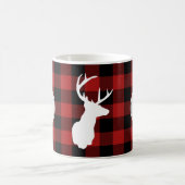 Monogram Buffalo Kariert Lumberjack Elch Kaffeetasse (Mittel)