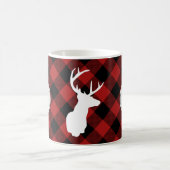 Monogram Buffalo Kariert Lumberjack Elch Kaffeetasse (Mittel)