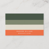 Monogram-Bus des benutzerdefinierten Farbblockes Visitenkarte (Vorderseite)