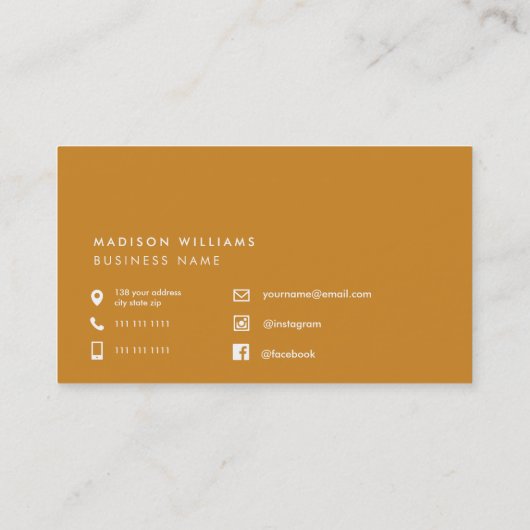 Monogram-Bus des benutzerdefinierten Farbblockes Visitenkarte (Rückseite)