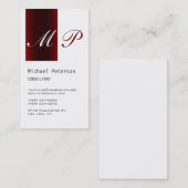 Monogram Business Card Visitenkarte (Vorne/Hinten)