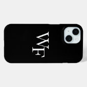 Monogram Business iPhone 15 Hülle (Rückseite (Horizontal))