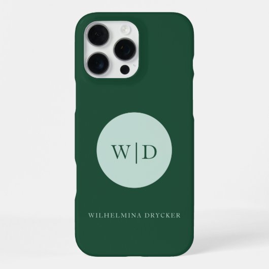Monogram Business iPhone 15 Hülle iPhone 16 Pro Max Hülle (Rückseite)