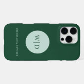 Monogram Business iPhone 15 Hülle iPhone 16 Pro Max Hülle (Rückseite (Horizontal))