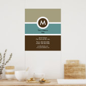 Monogram Business Poster-36x42 Poster (Küche)