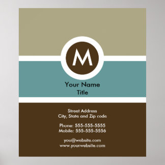 Monogram Business Poster-36x42 Poster