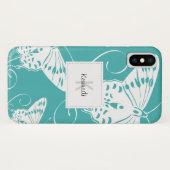 Monogram Butterfats Art Case-Mate iPhone Hülle (Rückseite (Horizontal))
