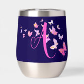 Monogram Butterfly Blue Pink (Rückseite)