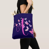 Monogram Butterfly Blue Pink Tasche (Von Nahem)