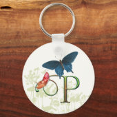 Monogram Butterfly Fantasy P Schlüsselanhänger (Vorderseite)