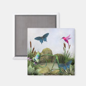 Monogram Butterfly Magnet Fantasy A (Vorderseite/Rückseite)