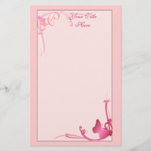Monogram Butterfly Stationierung Briefpapier